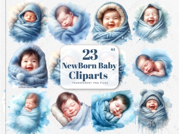 Download Newborn Cute Baby Clipart, Baby Shower - Baby clipart Collection