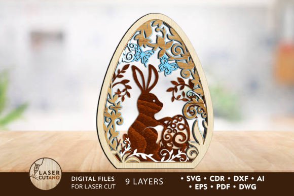 Download Easter Egg with Rabbit, Home Decor - Rabbit Collection