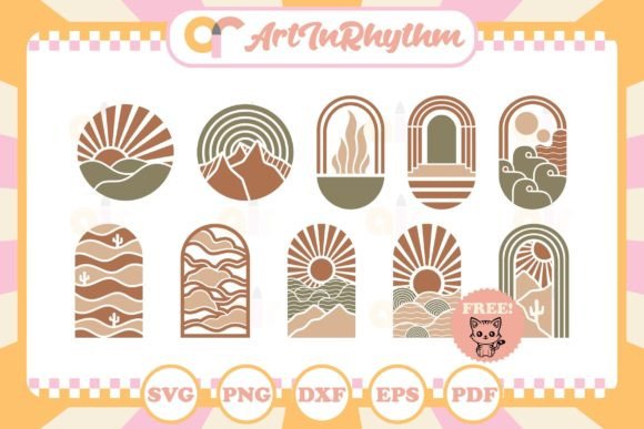 Download Modern Boho Svg Bundle, Boho Wall Arts - Wall art Collection