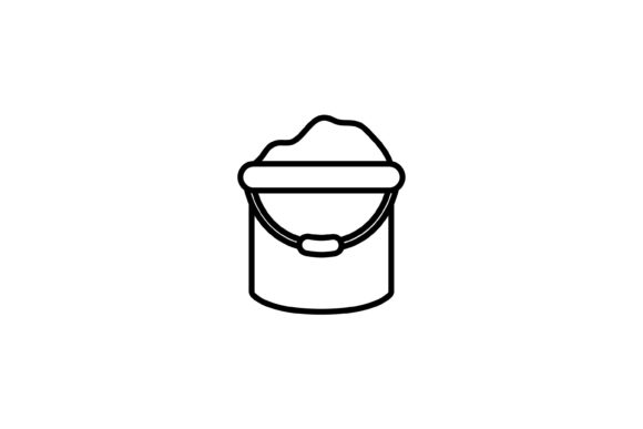 Download Sand Bucket Beach Holiday Icon Outline - Premium Resources