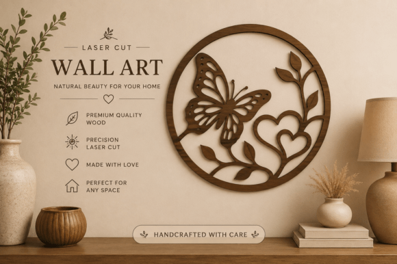 Download Butterfly Wall Art SVG,Laser Cut Files - Wall art Collection