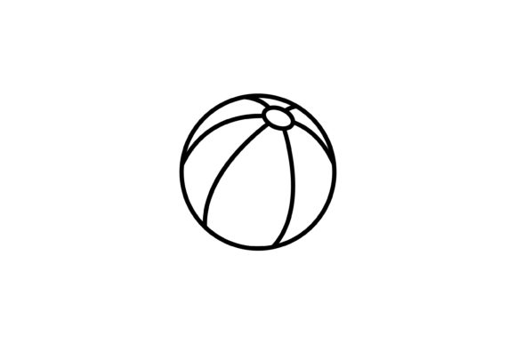 Download Ball Beach Holiday Icon Outline - Premium Resources