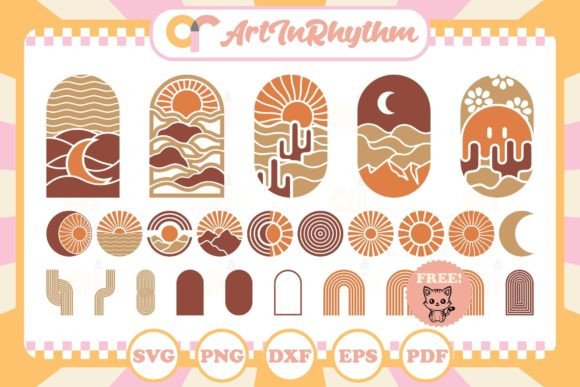 Download Boho Svg Bundle, Boho Wall Arts Svg - Wall art Collection