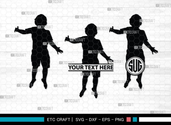 Download Kids Jumping SVG Monogram, Jumping Svg - Premium Bundle